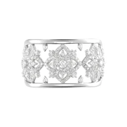 Bague Rosée Or Blanc Diamant