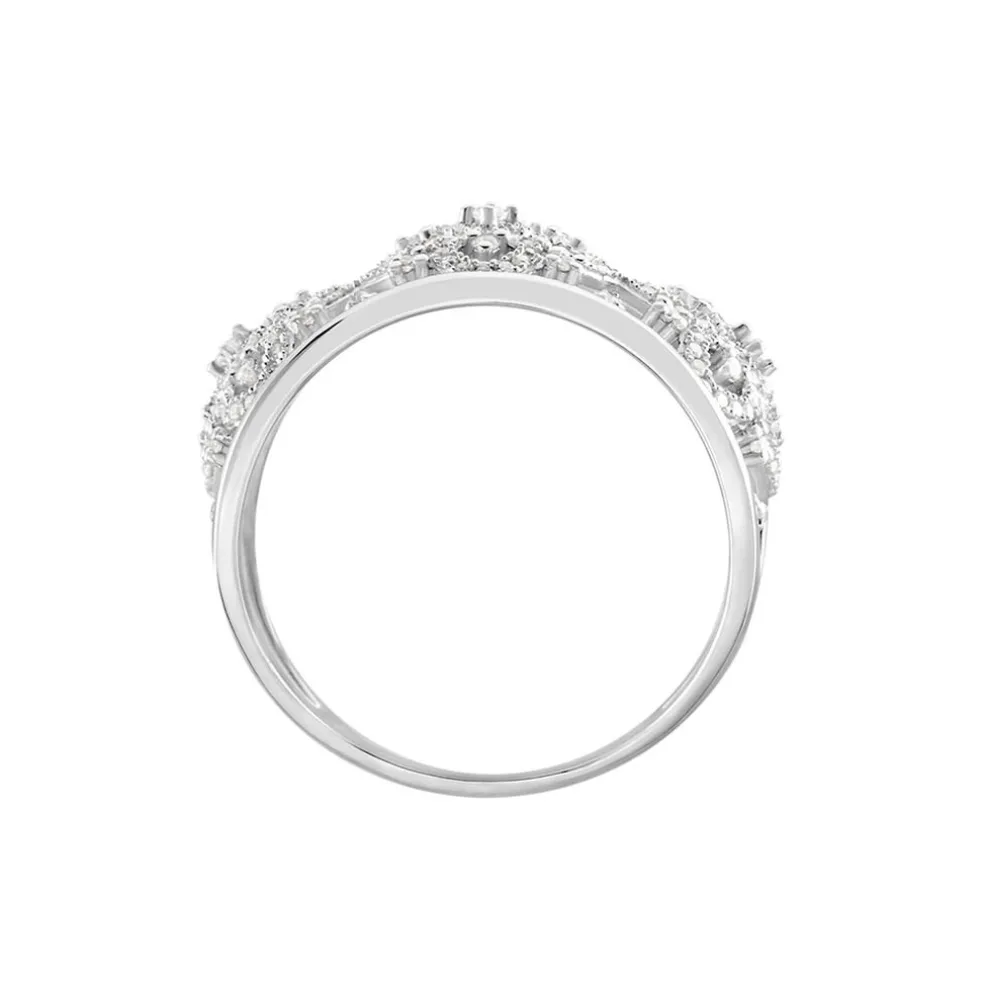 Bague Rosée Or Blanc Diamant