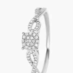 Bague Roseline Or Blanc Diamant