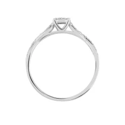 Bague Roseline Or Blanc Diamant