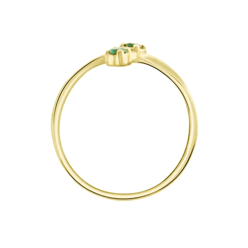 Bague Ruqaya Or Jaune Emeraude