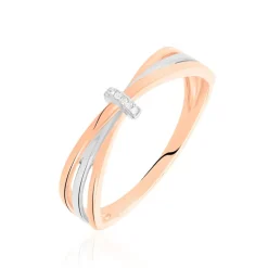 Bague Ruthe Or Bicolore Diamant
