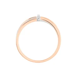 Bague Ruthe Or Bicolore Diamant