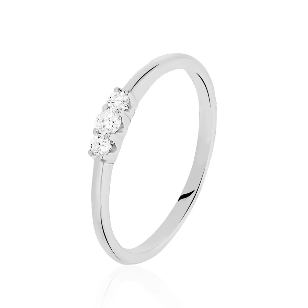 Bague Sabine Or Blanc Diamant