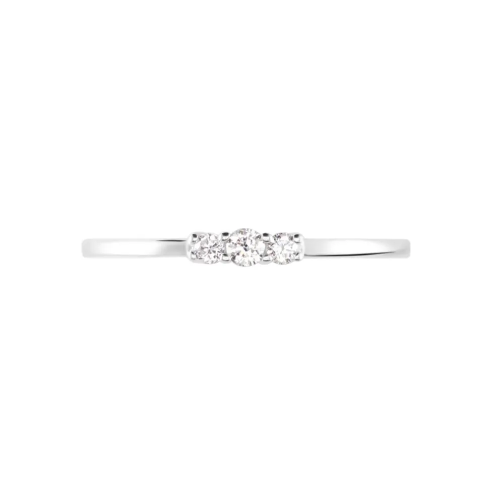 Bague Sabine Or Blanc Diamant
