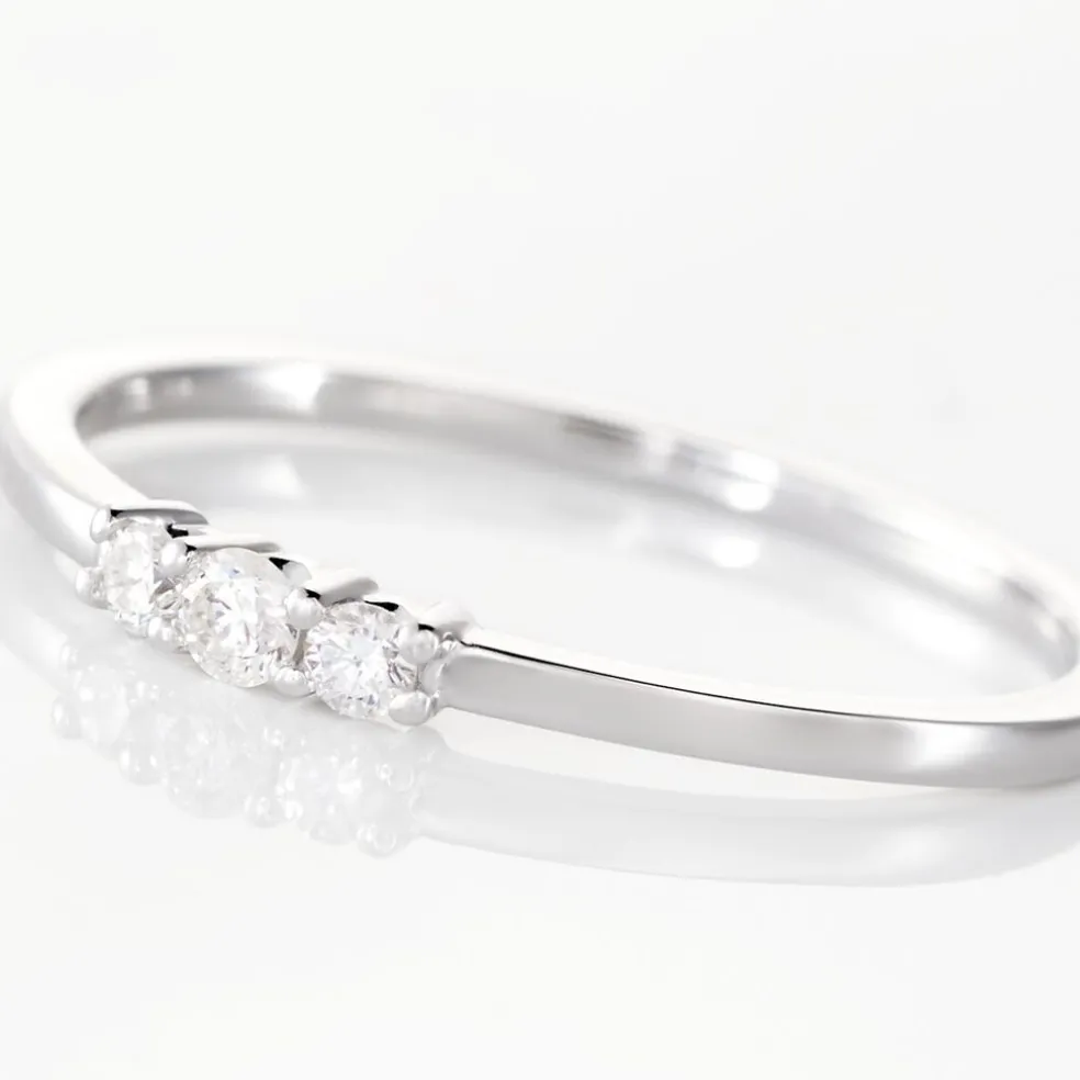 Bague Sabine Or Blanc Diamant