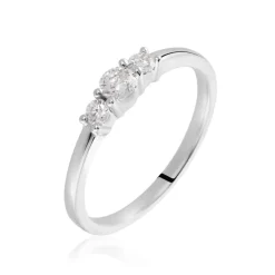 Bague Sabine Or Blanc Diamant