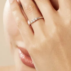 Bague Sabine Or Blanc Diamant