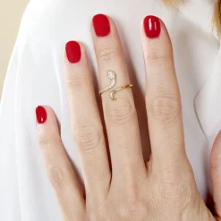 Bague Sabinka Or Jaune Oxyde De Zirconium