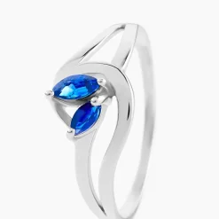 Bague Sakina Or Blanc Saphir