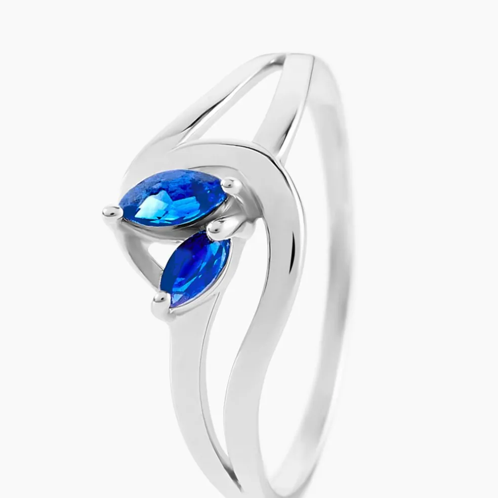 Bague Sakina Or Blanc Saphir