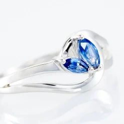 Bague Sakina Or Blanc Saphir