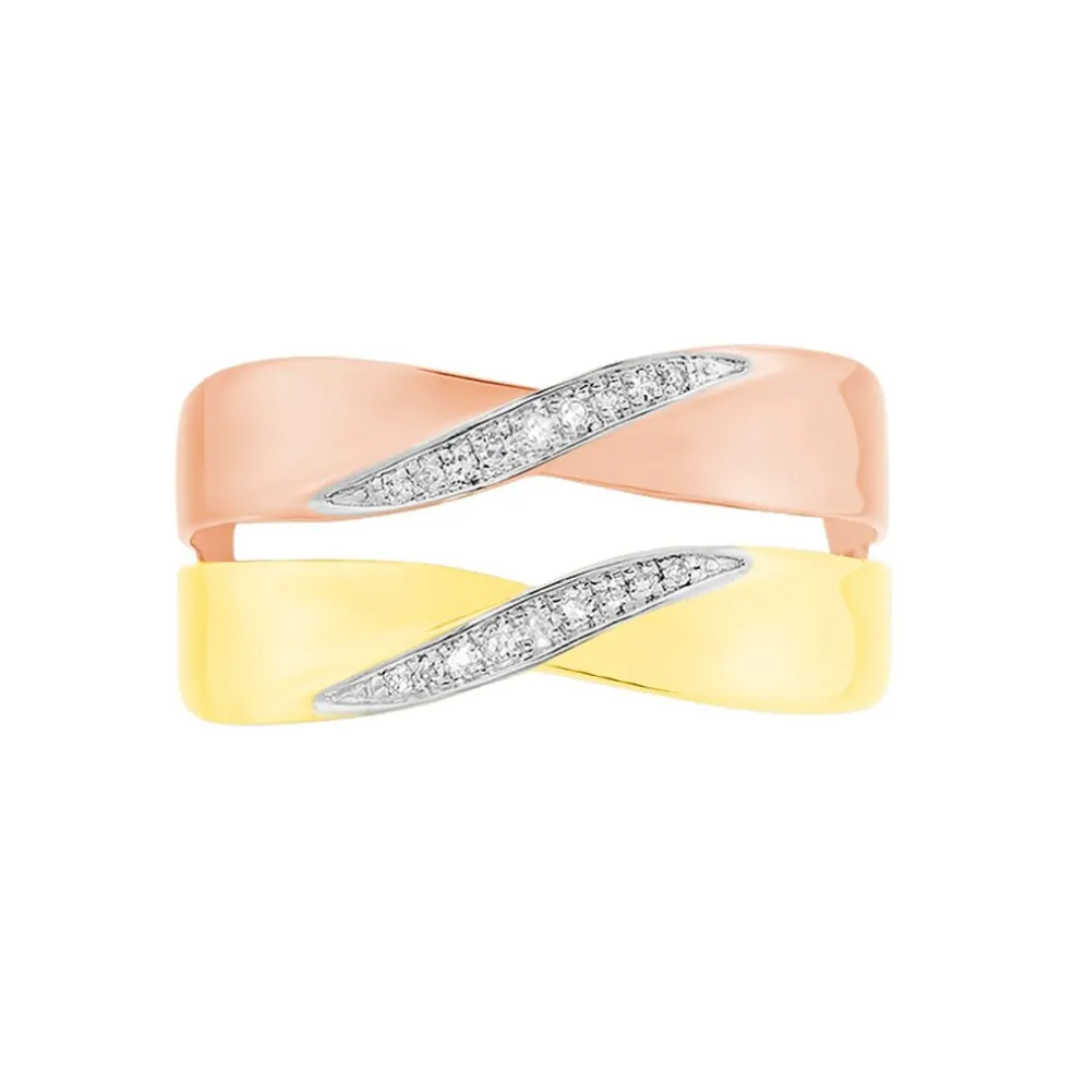 Bague Salima Or Bicolore Diamant