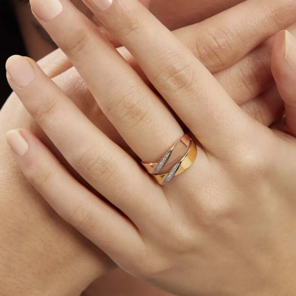 Bague Salima Or Bicolore Diamant