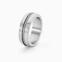 Bague Sam Acier Blanc