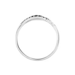 Bague Sculptural Or Blanc Diamant