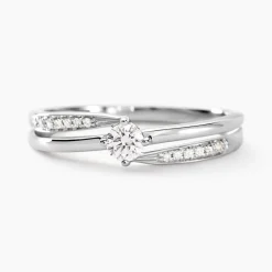 Bague Selene Or Blanc Diamant