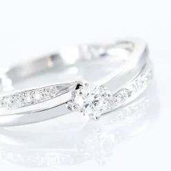 Bague Selene Or Blanc Diamant