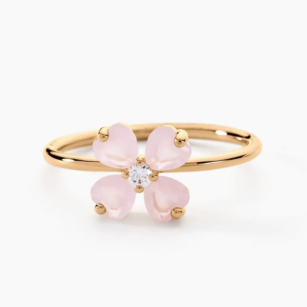 Bague Sendai Plaqué Or Jaune Oxyde De Zirconium