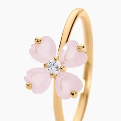 Bague Sendai Plaqué Or Jaune Oxyde De Zirconium