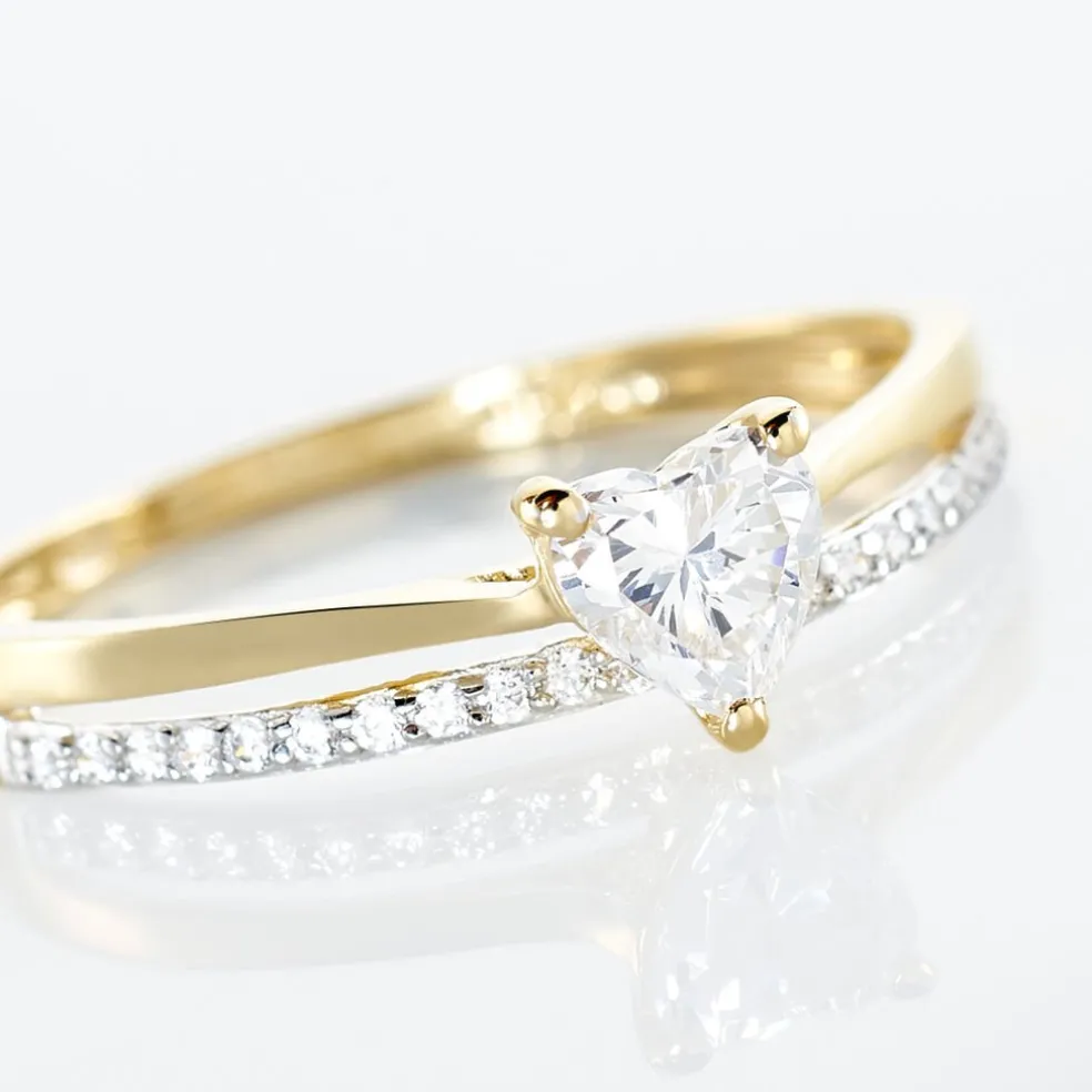 Bague Serafine Or Jaune Oxyde De Zirconium