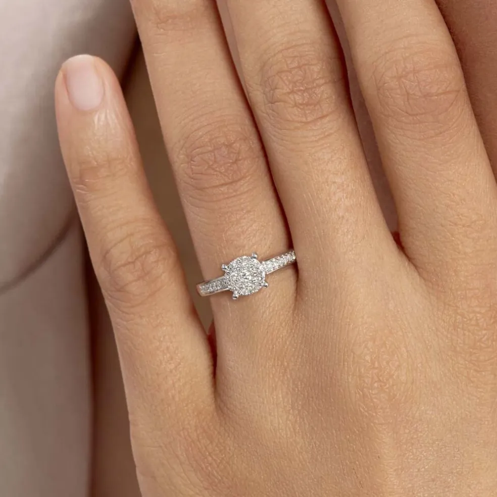 Bague Serena Or Blanc Diamant