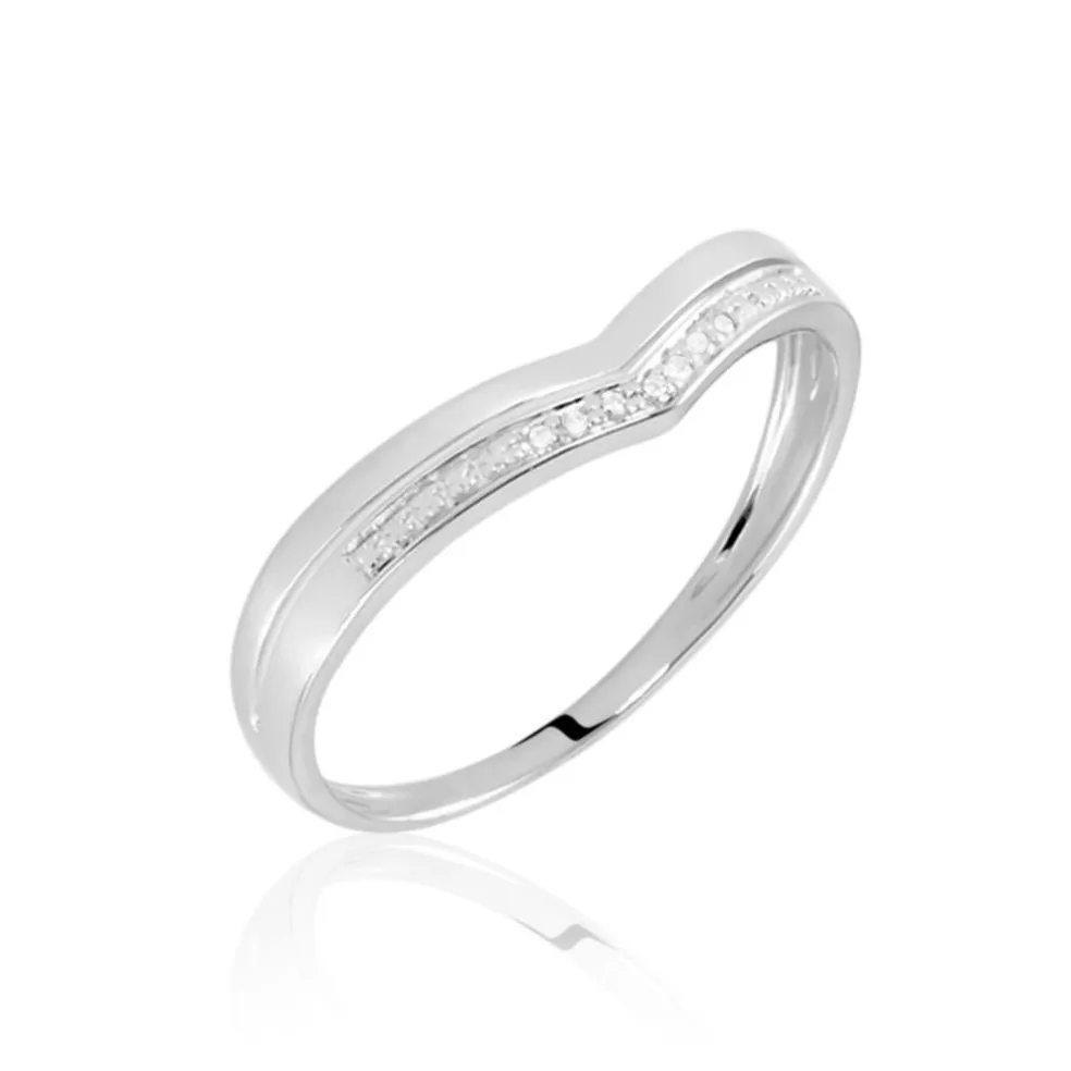 Bague Shadene Or Blanc Diamant