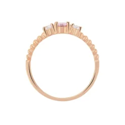 Bague Shahar Argent Rose Oxyde De Zirconium