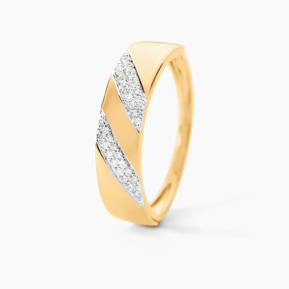 Bague Shalanda Or Jaune Diamant