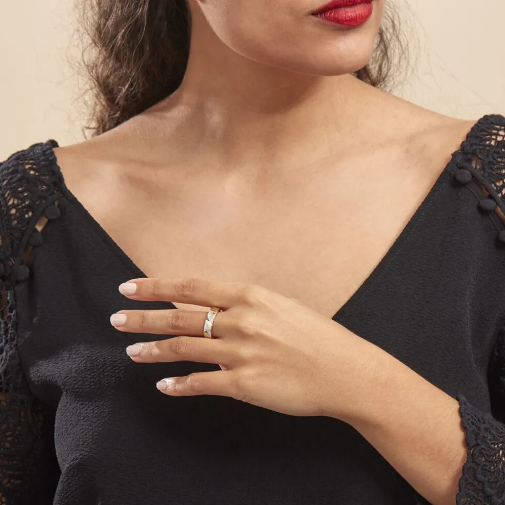 Bague Shalanda Or Jaune Diamant