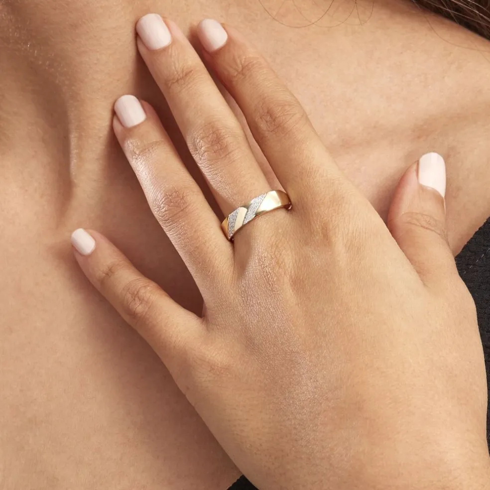 Bague Shalanda Or Jaune Diamant