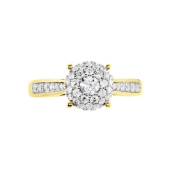 Bague Shirlene Ld Or Jaune Diamant Synthétique
