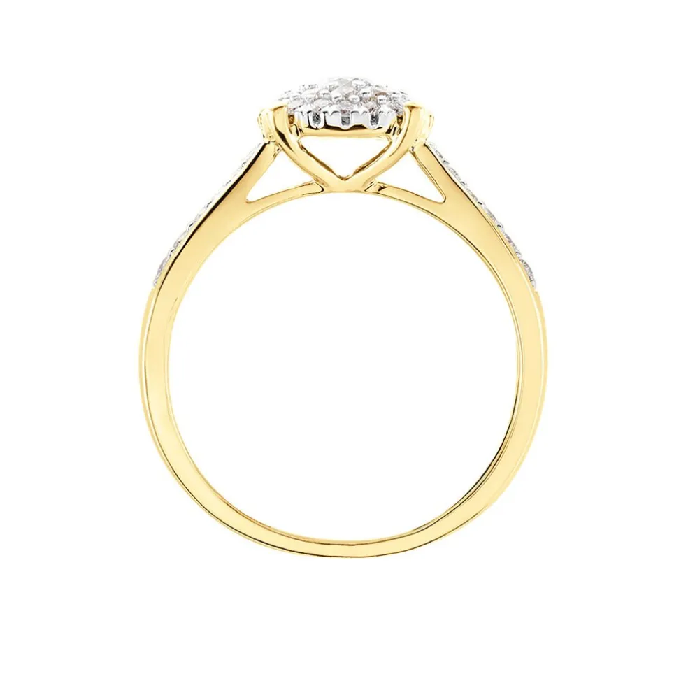 Bague Shirlene Ld Or Jaune Diamant Synthétique
