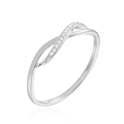 Bague Smina Or Blanc Diamant