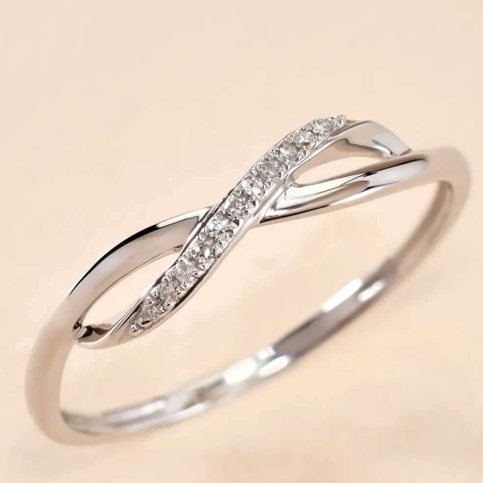 Bague Smina Or Blanc Diamant