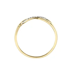 Bague Smina Or Jaune Diamant