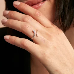 Bague Snake Or Jaune Diamant