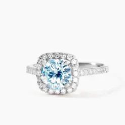 Bague Soa Argent Blanc Oxyde De Zirconium