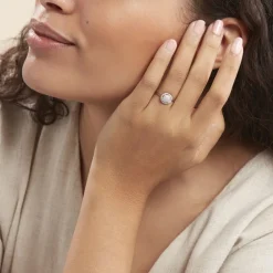 Bague Soleil D'hiver Or Blanc Diamant Divers