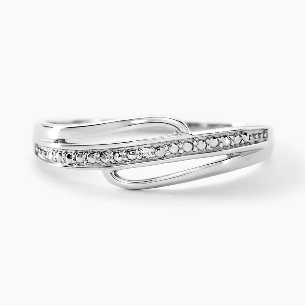 Bague Solena Or Blanc Diamant