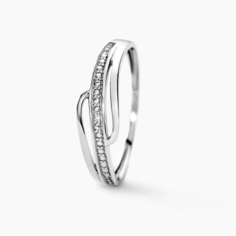 Bague Solena Or Blanc Diamant