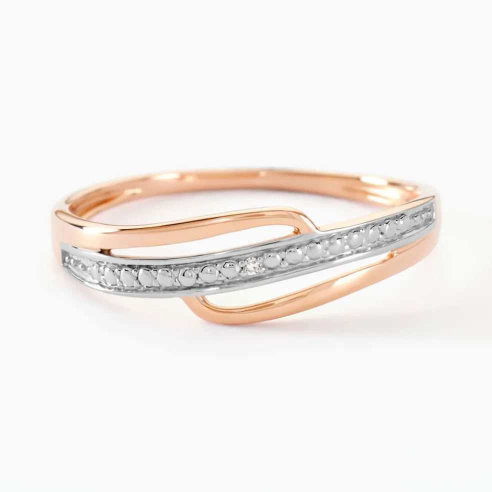 Bague Solena Or Rose Diamant