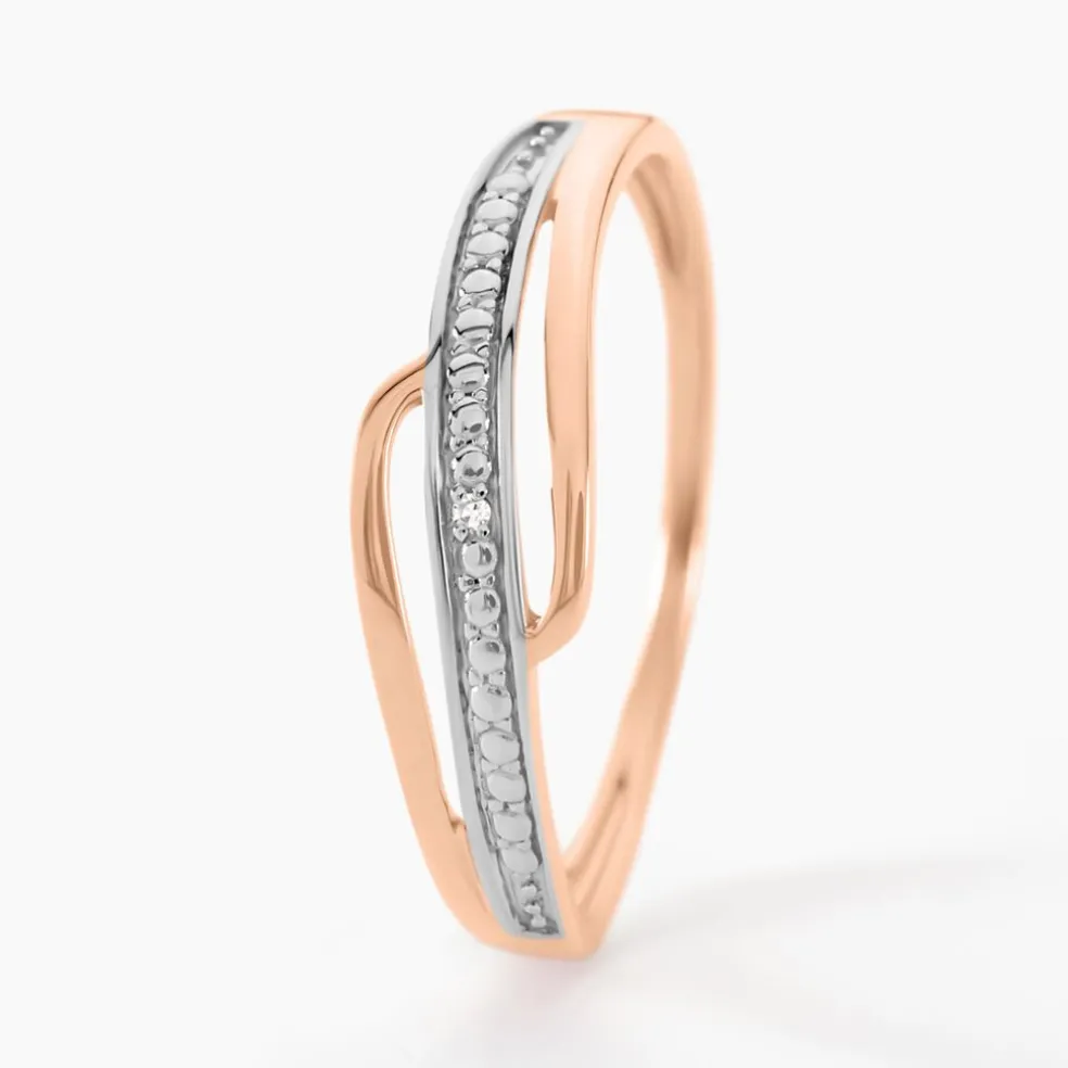 Bague Solena Or Rose Diamant