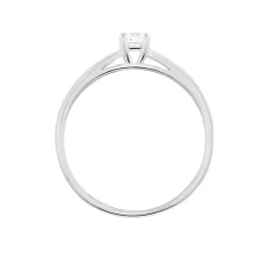 Bague Solitaire Anastasiane Or Blanc Diamant