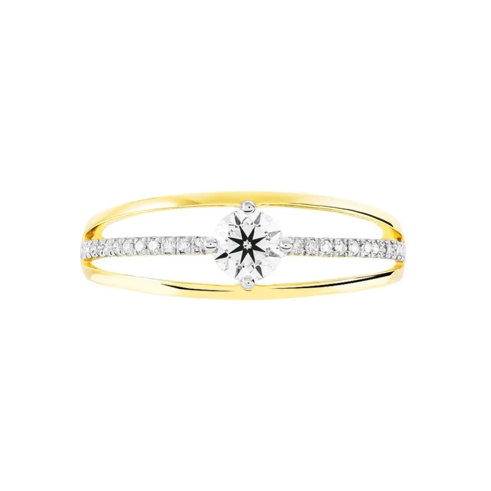 Bague Solitaire Anouska Or Jaune Diamant