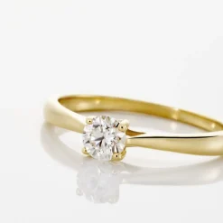 Bague Solitaire Aphrodite Or Jaune Diamant