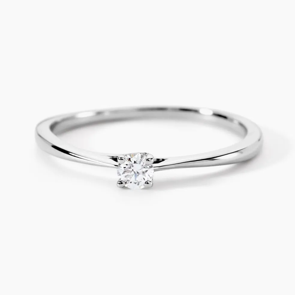 Bague Solitaire Aphrodite Platine Blanc Diamant