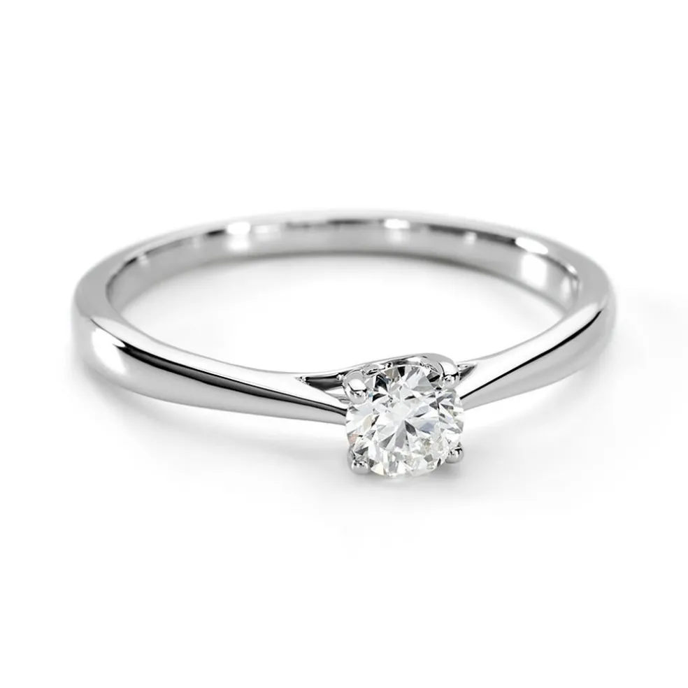 Bague Solitaire Aphrodite Platine Blanc Diamant