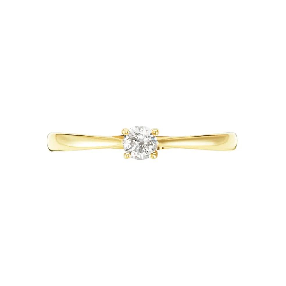 Bague Solitaire Aphrodite Or Jaune Diamant