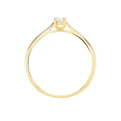 Bague Solitaire Aphrodite Or Jaune Diamant